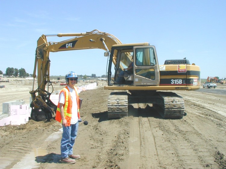 Rick with an excavator - construction site preparation