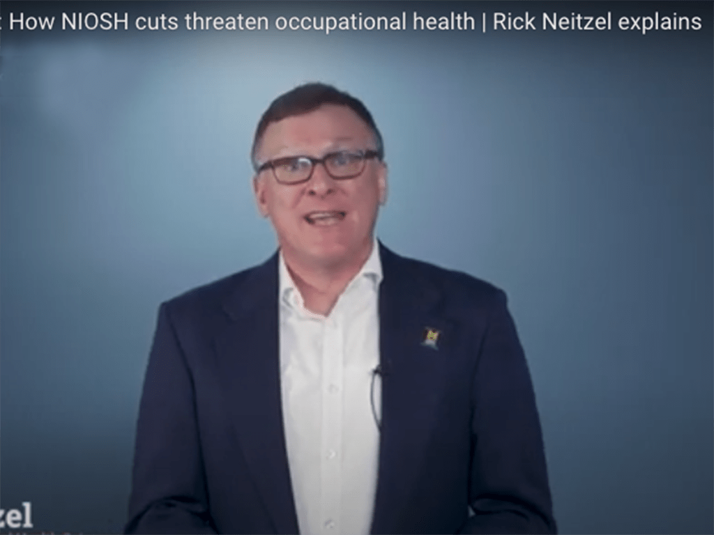 Video: Rick Neitzel discusses NIOSH cuts
