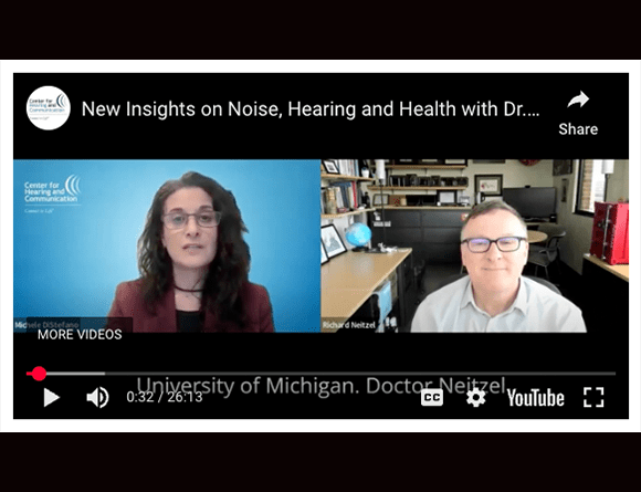 CHC Audiology Director Michele DiStefano interviews Dr. Rick Neitzel