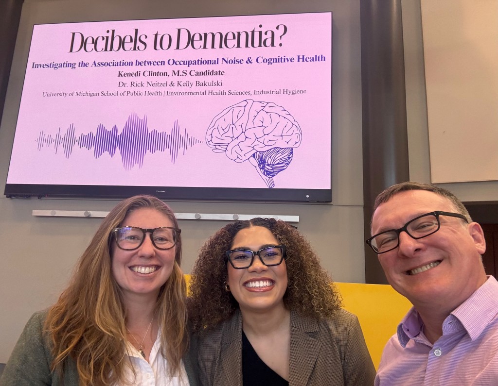 Kenedi Clinton poses with her advisors. 
